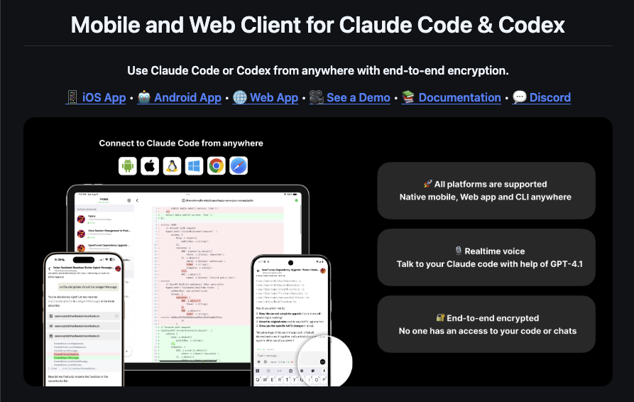 Happy Coder導入ガイド — スマホからClaude Codeを操作する方法