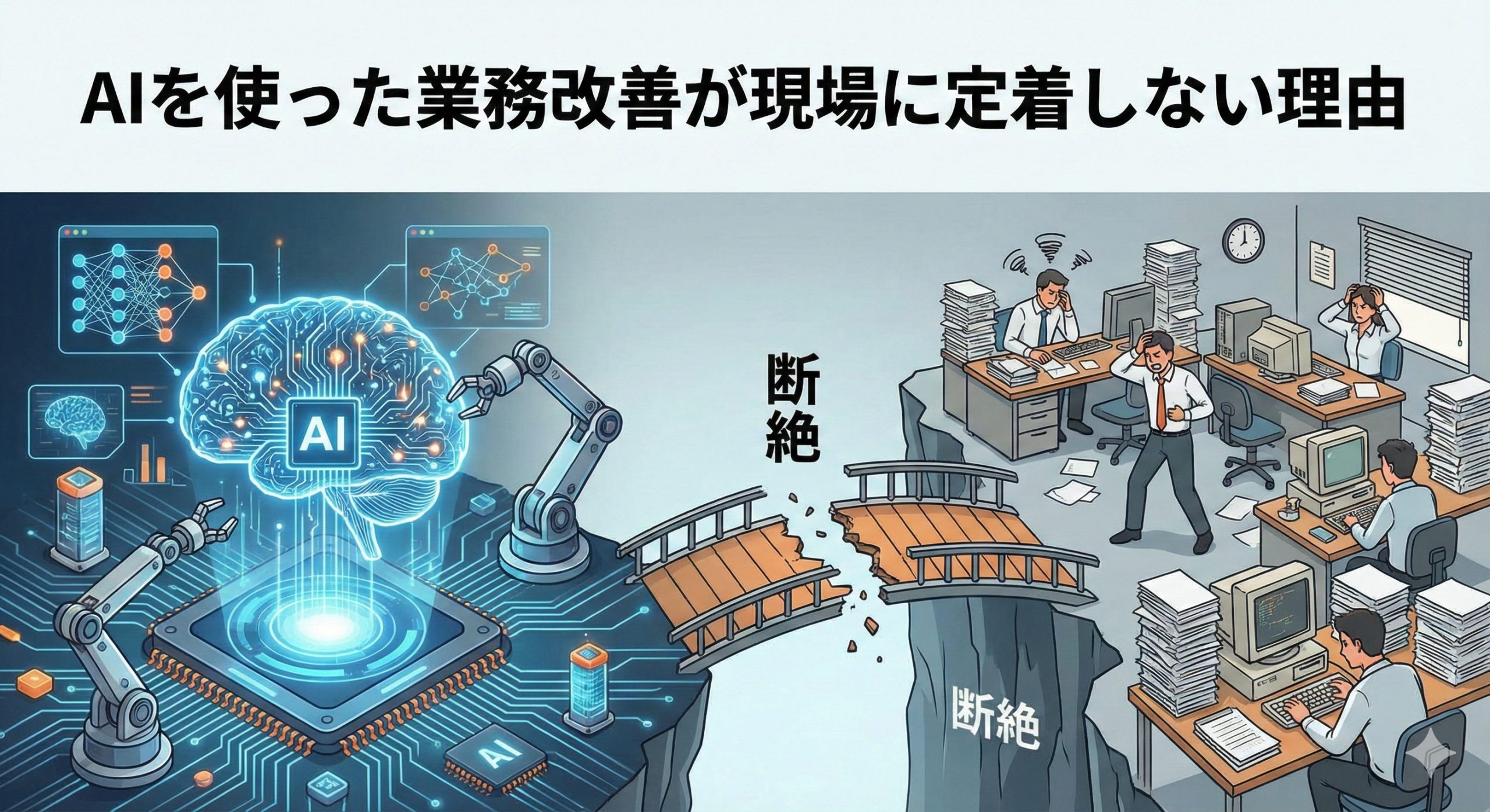 AIを使った業務改善が現場に定着しない理由