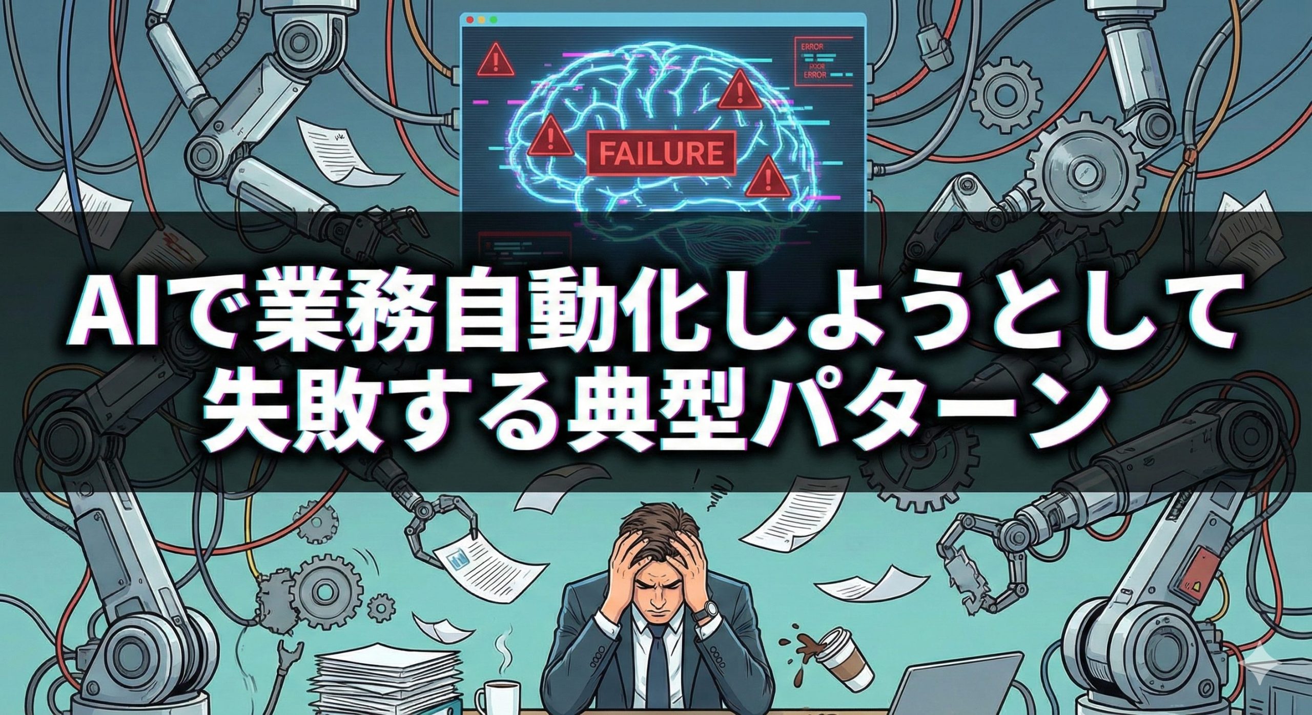 AIで業務自動化しようとして失敗する典型パターン