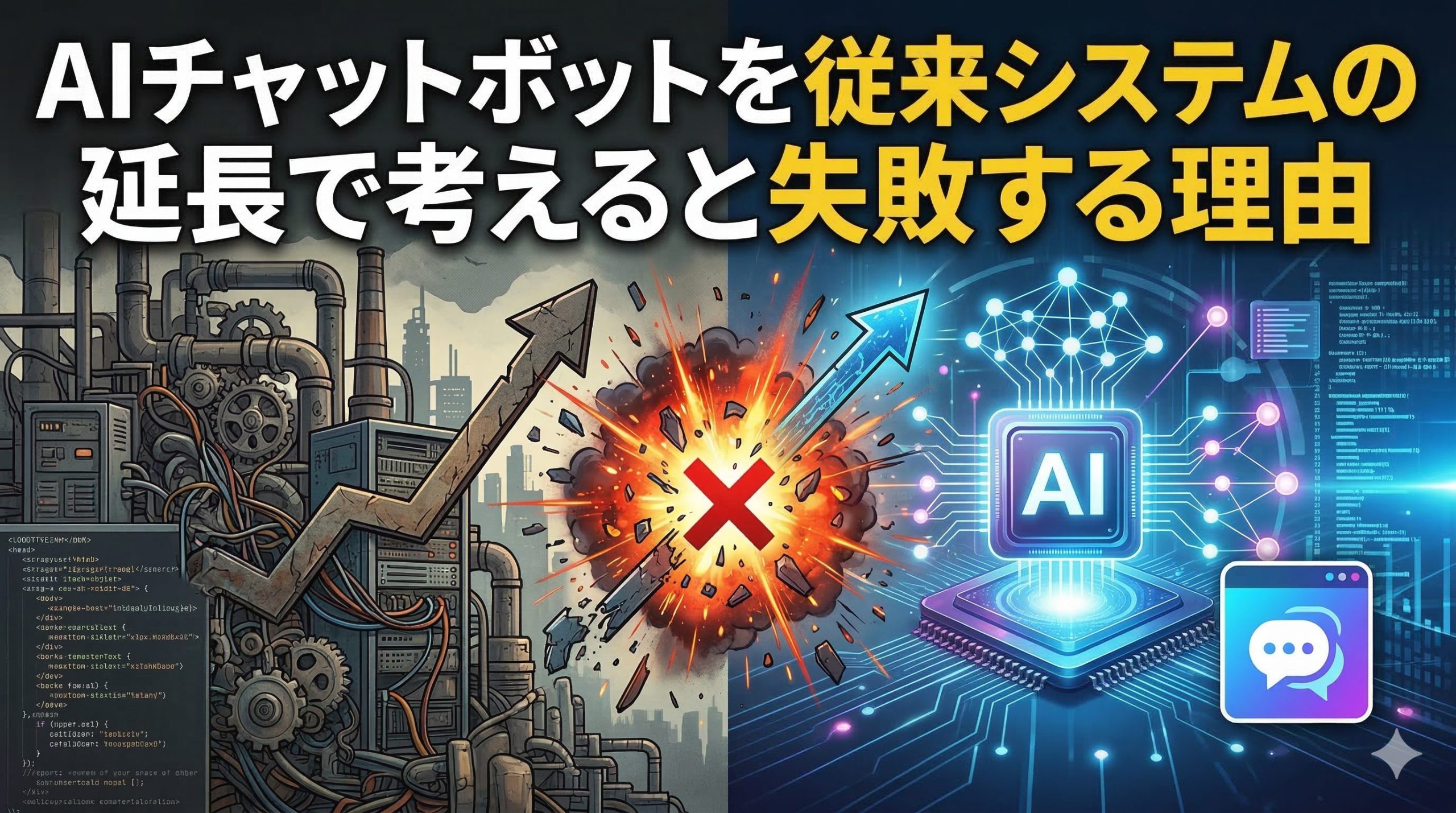 AIチャットボットを従来システムの延長で考えると失敗する理由