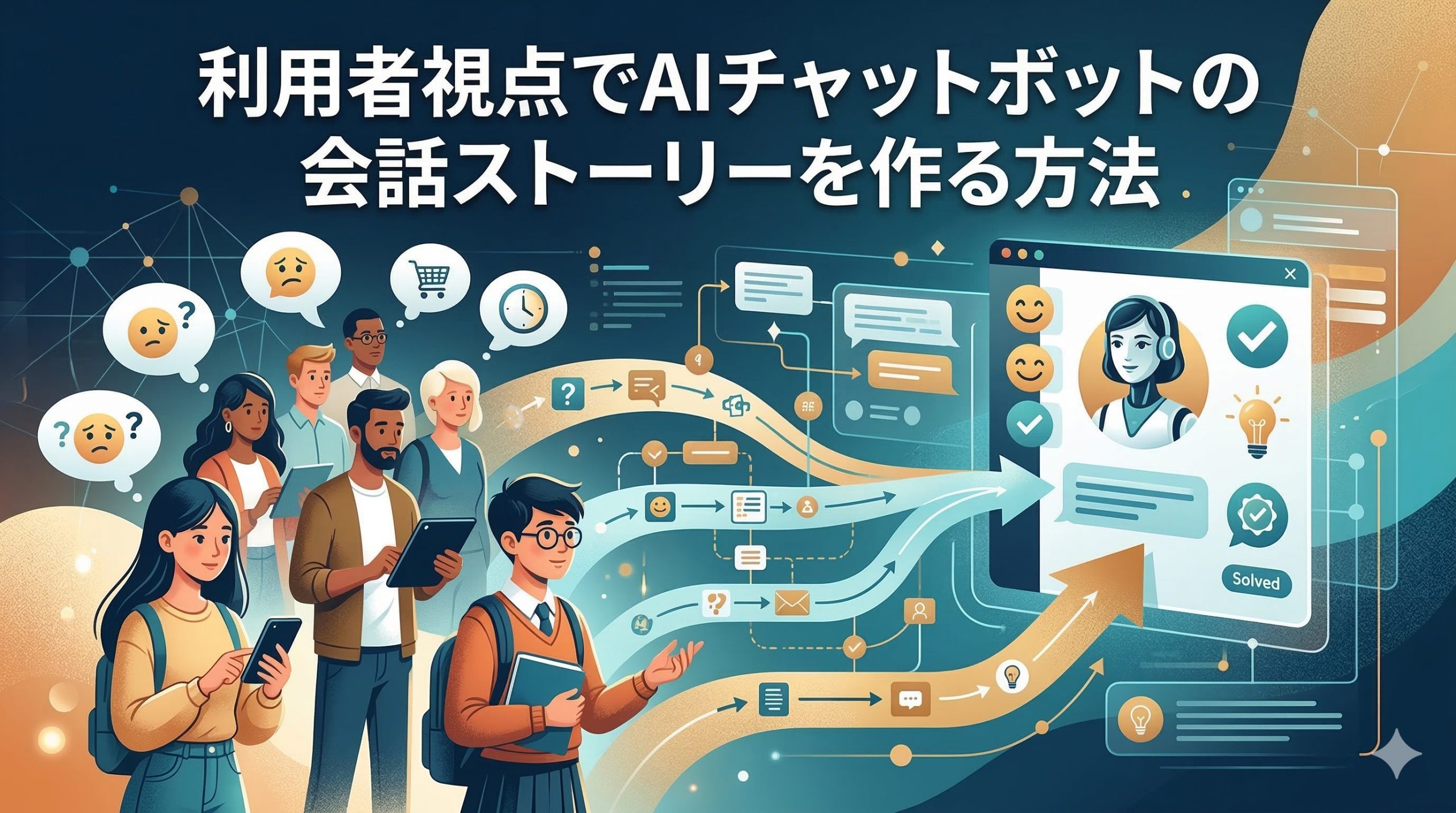 利用者視点でAIチャットボットの会話ストーリーを作る方法